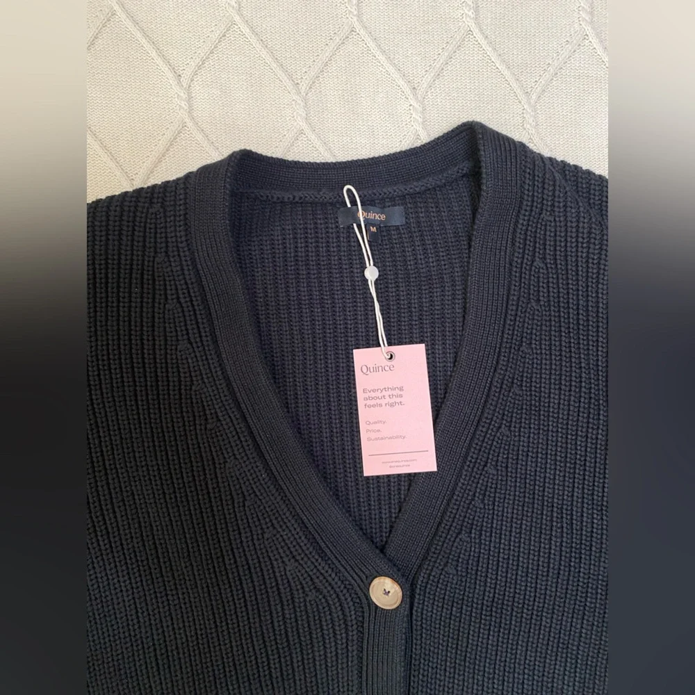 Quince Black Women's Cardigan Sweater - Picture 5 of 12